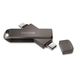 Dual Phone Usb 3.2 Type-c/lightning Flash Drive, 128 Gb, Black