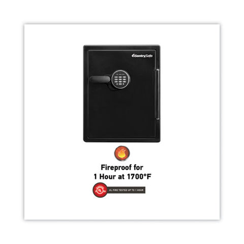 Fire-safe With Digital Keypad Access, 2 Cu Ft, 18.67w X 19.38d X 23.88h, Black