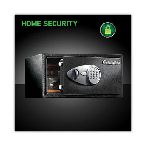 Electronic Lock Security Safe, 1 Cu Ft, 16.94w X 14.56d X 8.88h, Black