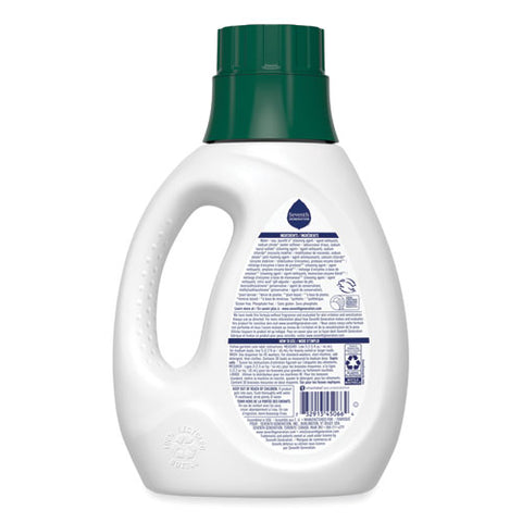 Natural Liquid Laundry Detergent, Fragrance Free, 45 Oz Bottle, 6/carton