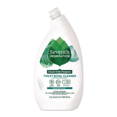 Toilet Bowl Cleaner, Fresh Mint Scent, 24 Oz Bottle, 4/carton