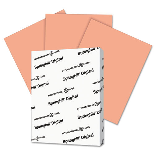 Digital Index Color Card Stock, 90 Lb Index Weight, 8.5 X 11, Salmon, 250/pack