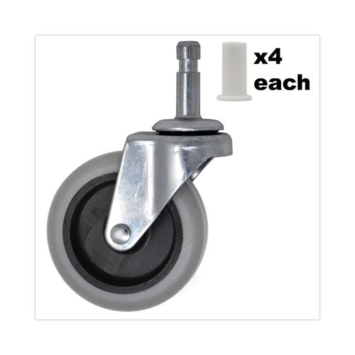 Casters,kit,w/inserts,3"