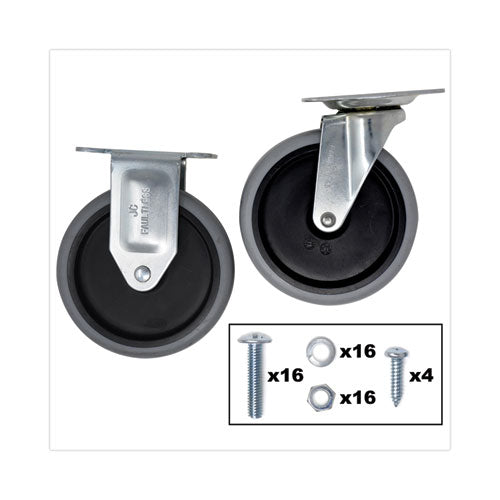Kit,caster,2swl,2rigid,4"