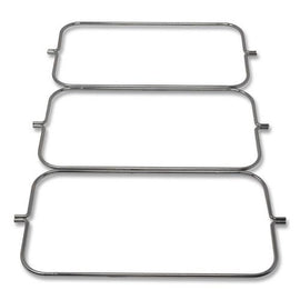 Triple Waste Wire Bag Holder For Rubbermaid Commercial Janitorial And Housekeeping Carts, 3 X 12.5 X 0.13, Steel