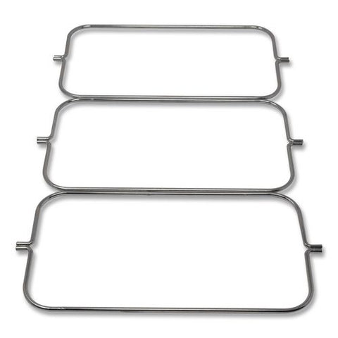 Triple Waste Wire Bag Holder For Rubbermaid Commercial Janitorial And Housekeeping Carts, 3 X 12.5 X 0.13, Steel