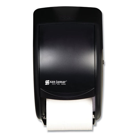 Duett Standard Bath Tissue Dispenser, 2 Roll, 7.5 X 7 X 12.75, Black Pearl