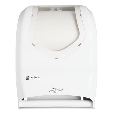 Smart System With Iq Sensor Towel Dispenser, 16.5 X 9.75 X 12, White/clear