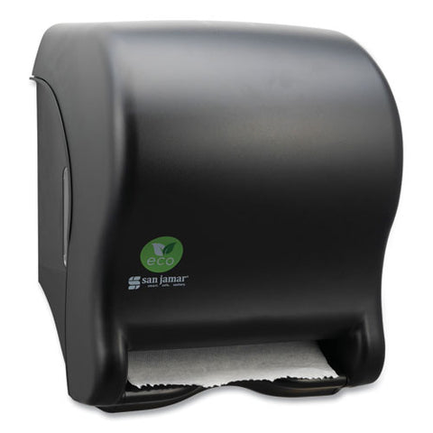 Ecological Automatic Towel Dispenser, 9.1 X 14.4 X 11.8, Black