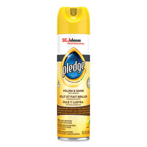 Furniture Polish, Lemon, 14.2 Oz Aerosol Spray, 6/carton