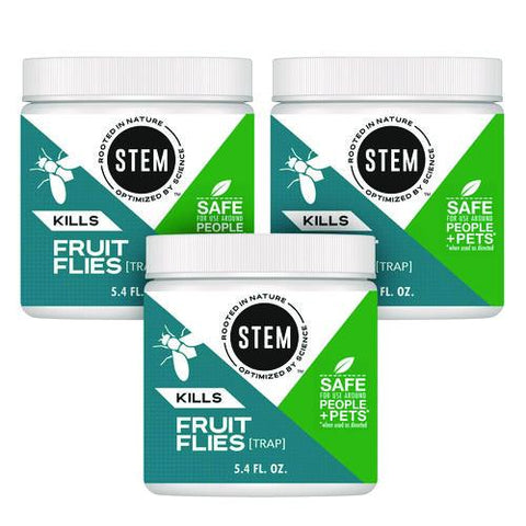 Stem Fruit Flies Trap, 5.4 Oz Jar, 8/carton
