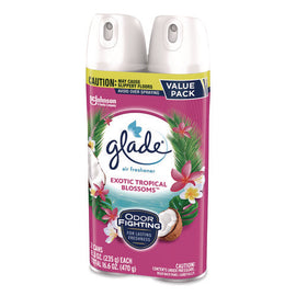 Air Freshener, Exotic Tropical Blossoms, 8.3 Oz Can, 2/pack