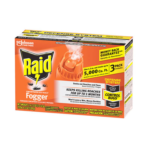 Concentrated Deep Reach Fogger, 1.5 Oz Aerosol Spray, 3/pack, 12 Packs/carton