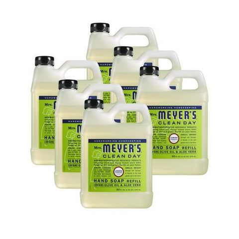 Clean Day Liquid Hand Soap Refill, Lemon Scent, 33 Oz, 6/carton