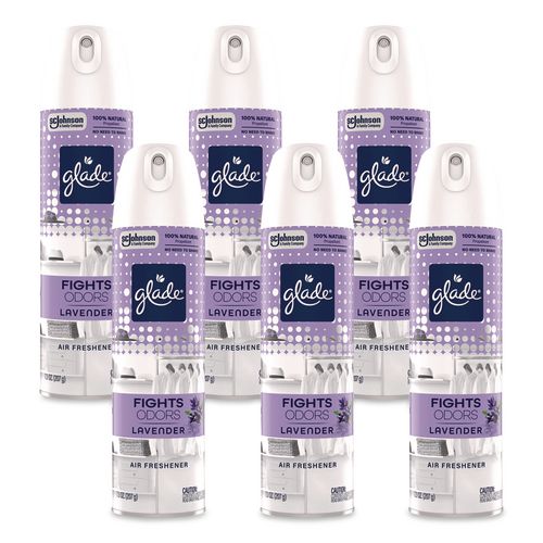 Air Freshener, Lavender, 7.3 Oz Aerosol Spray Bottle, 6/carton