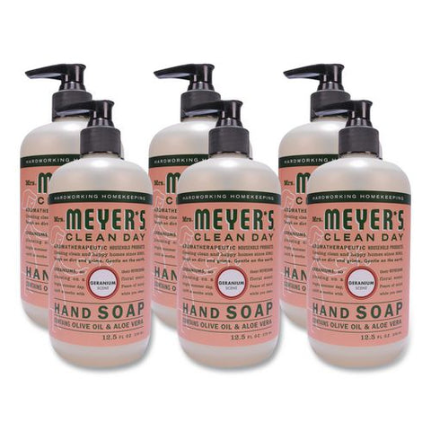 Clean Day Liquid Hand Soap, Geranium Scent, 12.5 Oz, 6/carton
