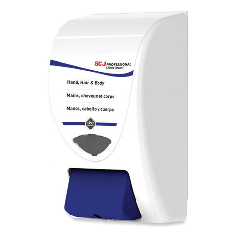 Cleanse Hand, Hair And Body Dispenser, 2 L, 6.4 X 5.7 X 11.5, White/blue, 8/carton