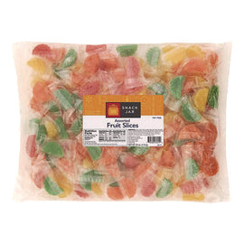 Assorted Fruit Slices, Individually Wrapped, 3.4 Lb Bag, 125 Pieces/bag