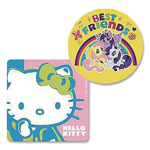 Licensed Character Sticker Sampler, Assorted Girl Licensed Characters, 100 Stickers/roll, 10 Rolls/box