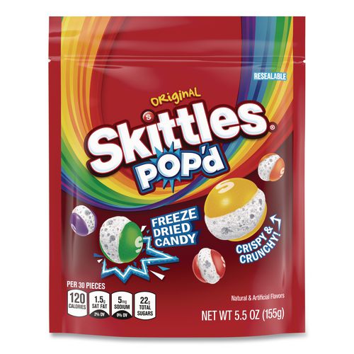 Pop'd Freeze Dried Candy, Original, 5.5 Oz Bag