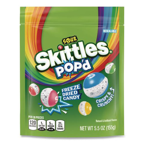 Pop'd Freeze Dried Candy, Sour, 5.5 Oz Bag