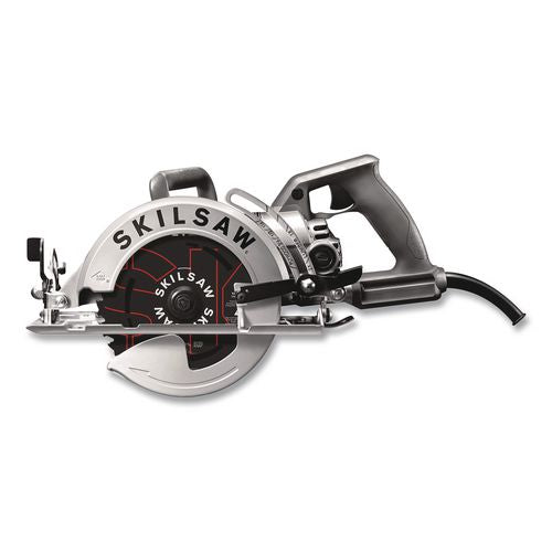 7-1/4" Aluminum Worm Drive Circular Saw With Carbide Blade, 0 To +51 Degree Bevel Range, 24 T Blade