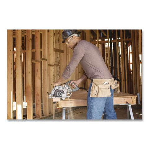 7-1/4" Aluminum Worm Drive Circular Saw With Carbide Blade, 0 To +51 Degree Bevel Range, 24 T Blade
