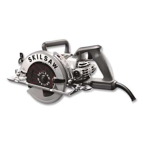7-1/4" Aluminum Worm Drive Circular Saw With Carbide Blade, 0 To +51 Degree Bevel Range, 24 T Blade