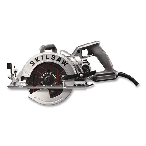 7-1/4" Aluminum Worm Drive Circular Saw With Carbide Blade, 0 To +51 Degree Bevel Range, 24 T Blade