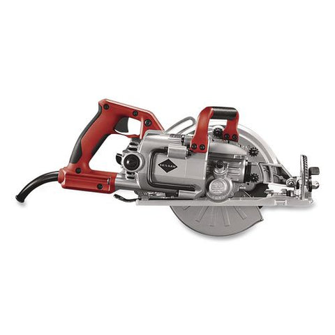 7-1/4" Lightweight Magnesium Worm Drive Circular Saw With Carbide Blade, 2,800 Spm, 0 To +53 Degree Bevel Range, 24 T Blade