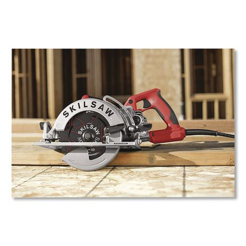 7-1/4" Lightweight Magnesium Worm Drive Circular Saw With Carbide Blade, 2,800 Spm, 0 To +53 Degree Bevel Range, 24 T Blade