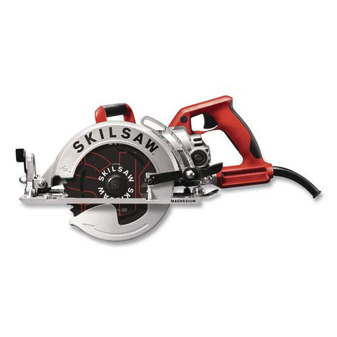 7-1/4" Lightweight Magnesium Worm Drive Circular Saw With Carbide Blade, 2,800 Spm, 0 To +53 Degree Bevel Range, 24 T Blade