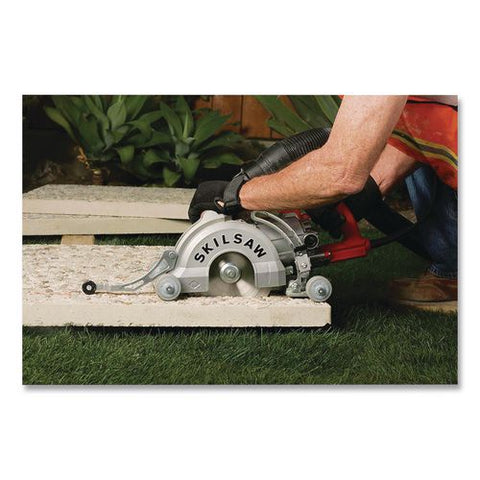 Medusaw Worm Drive Concrete Saw, 5,100 Rpm, Bevel Range, 7" Blade