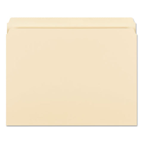 Manila File Folders, Straight Tabs, Letter Size, 0.75" Expansion, Manila, 100/box