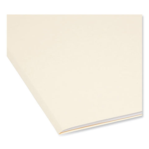 Supertab Top Tab File Folders, 1/3-cut Tabs: Assorted, Letter Size, 0.75" Expansion, 14-pt Manila, 50/box