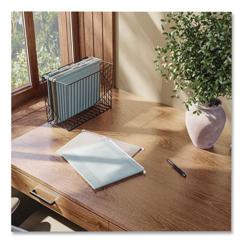 Poly Plastic Hanging File Folders, Letter Size, 1/5-cut Tabs, Twilight Colors, 12/pack