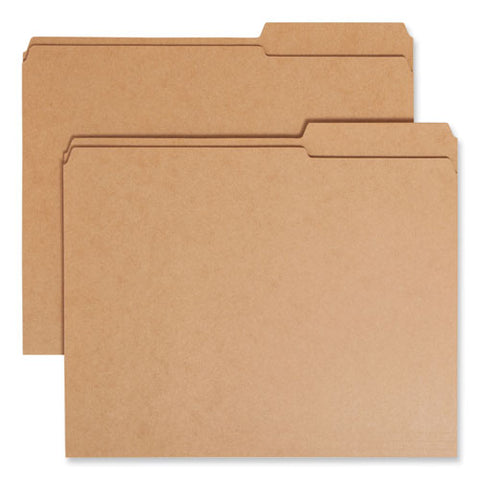 Guide Height Reinforced Heavyweight Kraft File Folder, 2/5-cut Tabs: Right Of Center, Letter, 0.75" Expansion, Brown, 100/box