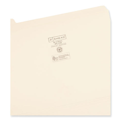 Indexed File Folder Sets, 1/5-cut Prelabeled Tabs: 1 To 31, Letter Size, 0.75" Expansion, Manila, 31/set