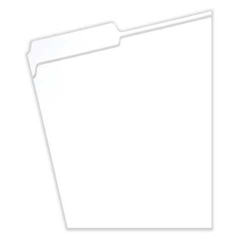 Reinforced Top Tab Colored File Folders, 1/3-cut Tabs: Assorted, Letter Size, 0.75" Expansion, White, 100/box