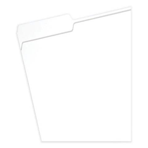 Colored File Folders, 1/3-cut Tabs: Assorted, Letter Size, 0.75" Expansion, White, 100/box