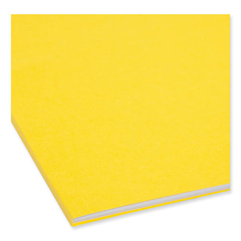 Top Tab Colored Fastener Folders, 0.75" Expansion, 2 Fasteners, Letter Size, Yellow Exterior, 50/box