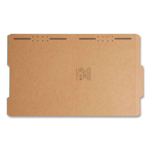 Top Tab Fastener Folders, Guide-height 2/5-cut Tabs, 0.75" Expansion, 2 Fasteners, Letter Size, 11-pt Kraft, 50/box