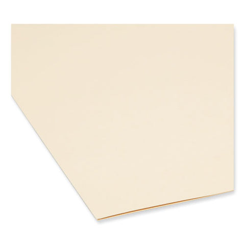 100% Recycled Manila Top Tab File Folders, 1/3-cut Tabs: Assorted, Legal Size, 0.75" Expansion, Manila, 100/box