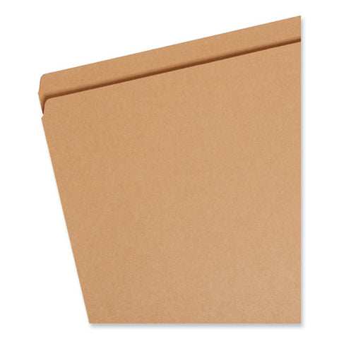 Heavyweight Kraft File Folder, Straight Tabs, Legal Size, 0.75" Expansion, 11-pt Kraft, Brown, 100/box