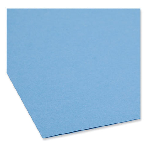 Top Tab Colored Fastener Folders, 0.75" Expansion, 2 Fasteners, Legal Size, Blue Exterior, 50/box