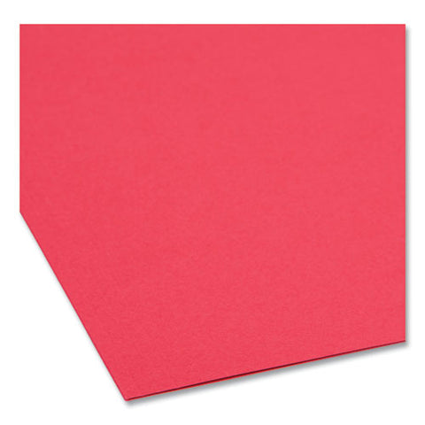 Top Tab Colored Fastener Folders, 0.75" Expansion, 2 Fasteners, Legal Size, Red Exterior, 50/box