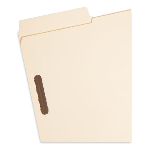 Supertab Reinforced Guide Height Fastener Folders, 14-pt Manila, 0.75" Expansion, 2 Fasteners, Legal Size, Manila, 50/box