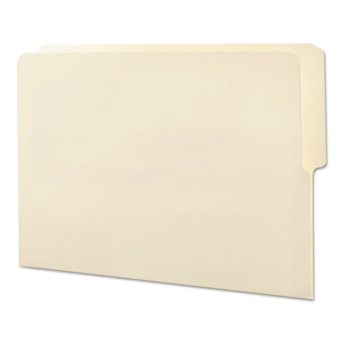 Heavyweight Manila End Tab Folders, 9" High Front, 1/2-cut Tabs: Top, Letter Size, 0.75" Expansion, Manila, 100/box