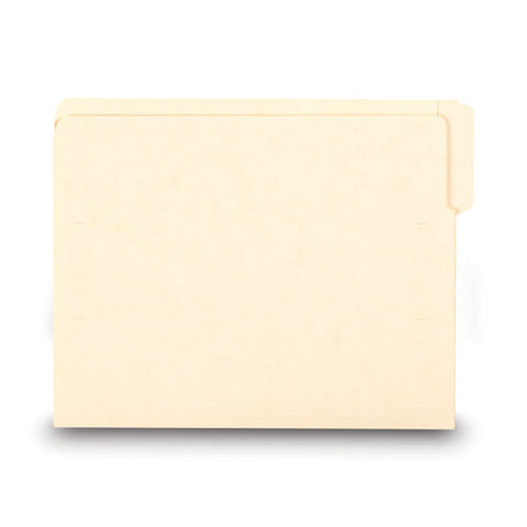 Heavyweight Manila End Tab Folders, 9" High Front, 1/3-cut Tabs: Assorted, Letter, 0.75" Expansion, Manila, 100/box