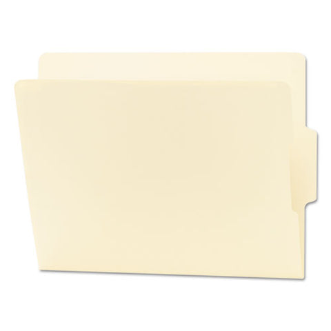 Heavyweight Manila End Tab Folders, 9" High Front, 1/3-cut Tabs: Center, Letter Size, 0.75" Expansion, Manila, 100/box